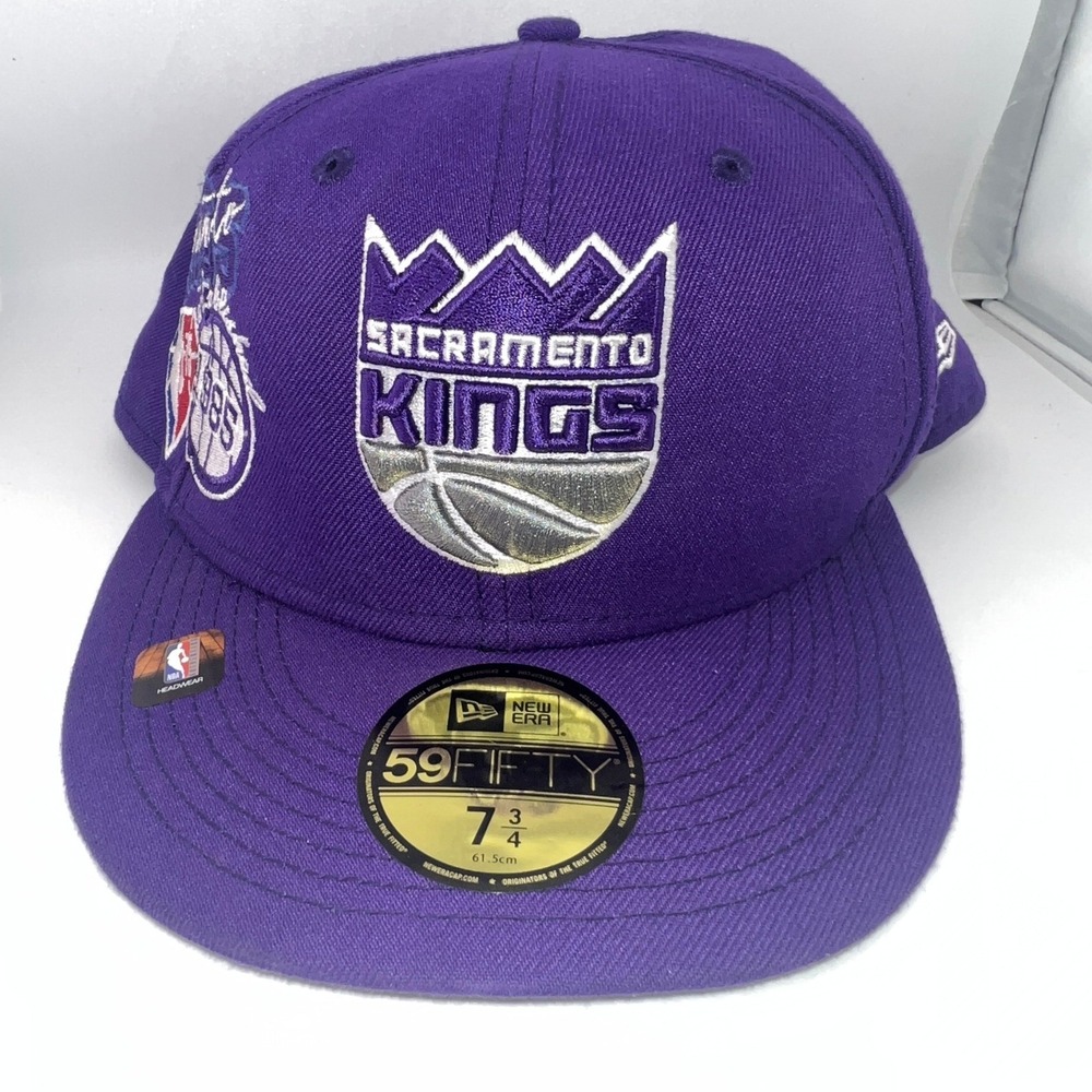 New Era 59FIFTY Sacramento Kings NBA 75th Anniversary Fitted Hat Purple 7 3/4